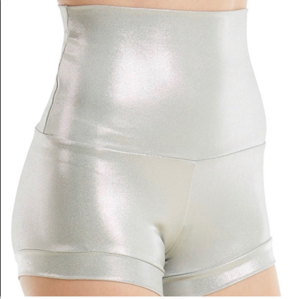 Balera High Wasted Metallic Shorts NWT